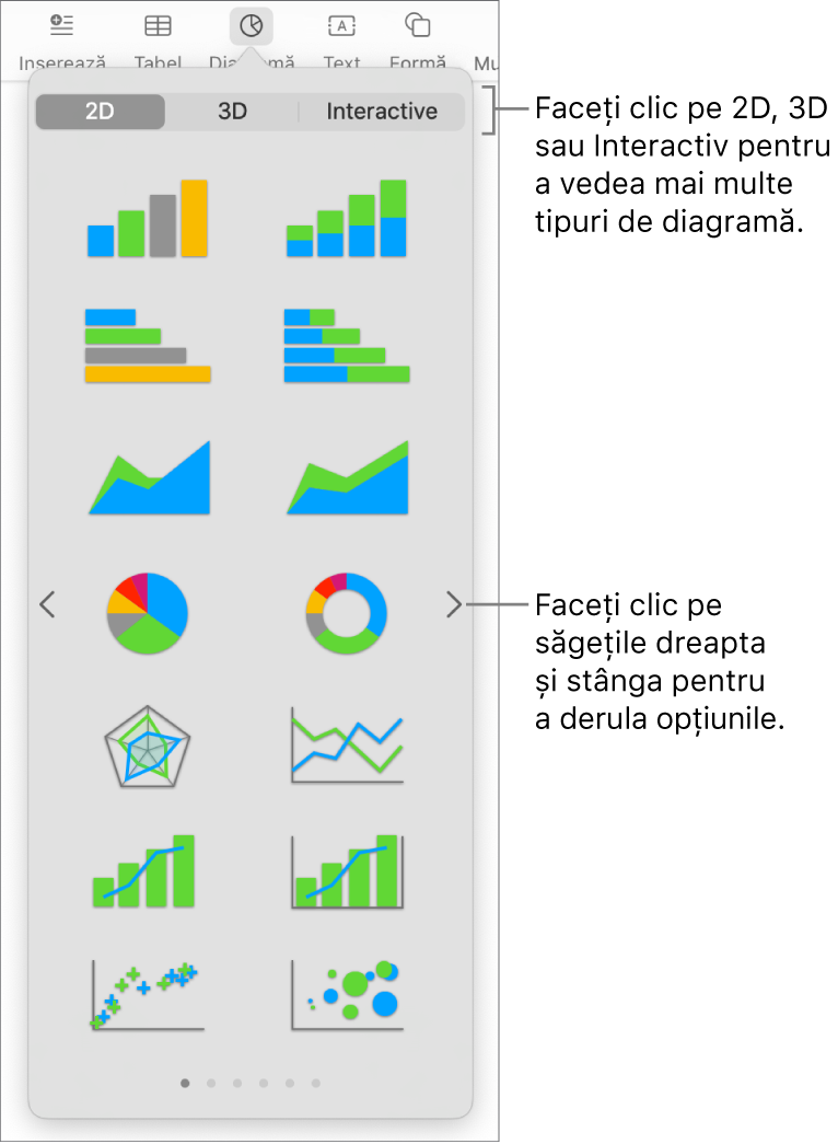 Meniu Adaugă diagramă.