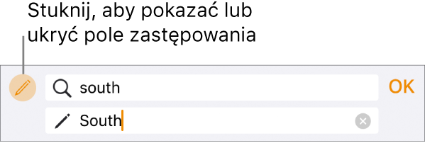 Narzędzia znajdowania i zastępowania tekstu.