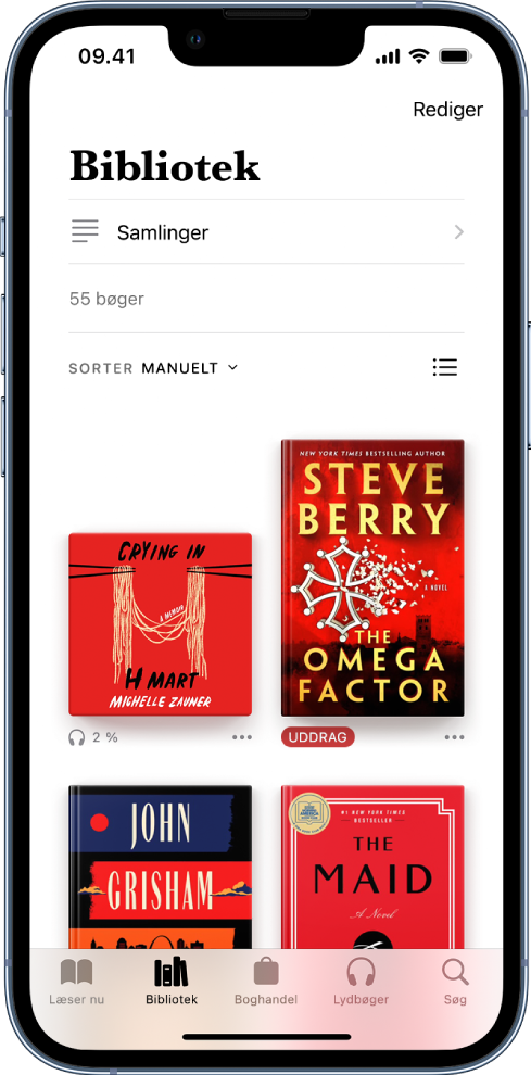 kommando Reporter grå Organiser bøger i appen Bøger på iPhone - Apple-support (DK)