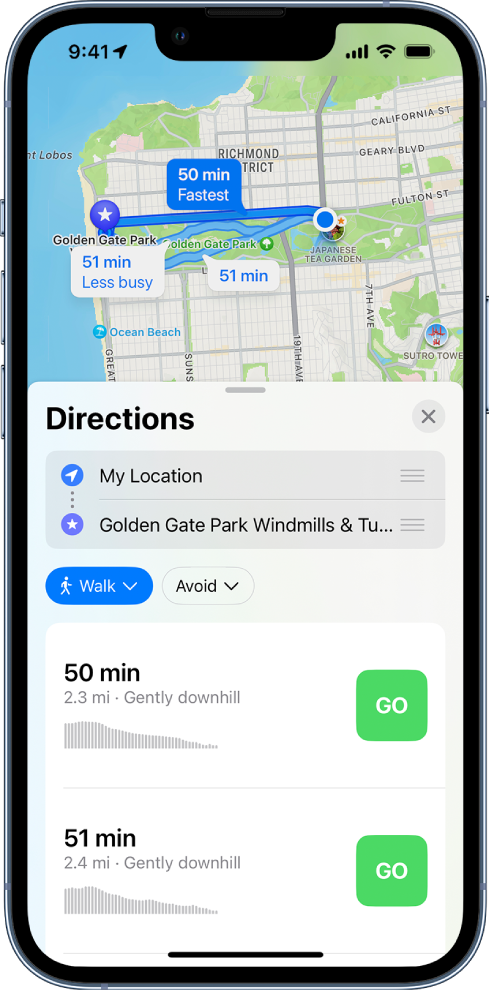 økologisk regiment bønner Get walking directions in Maps on iPhone - Apple Support
