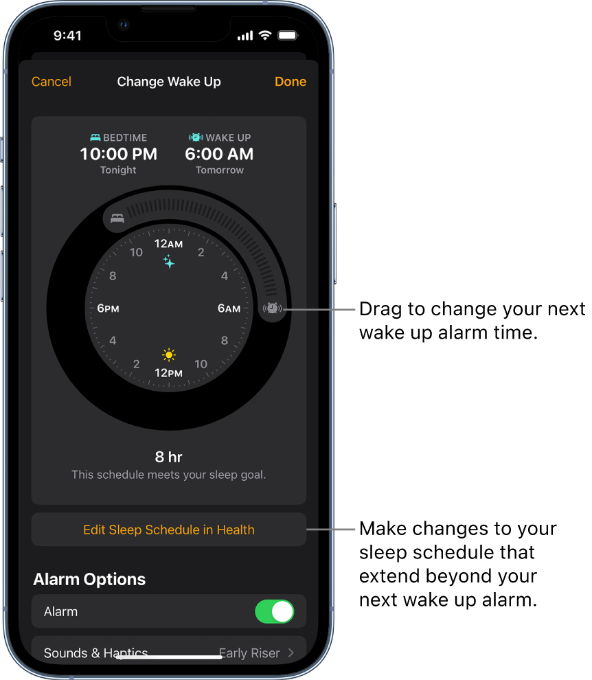 Kritisk Bedøvelsesmiddel at opfinde Set an alarm on iPhone - Apple Support