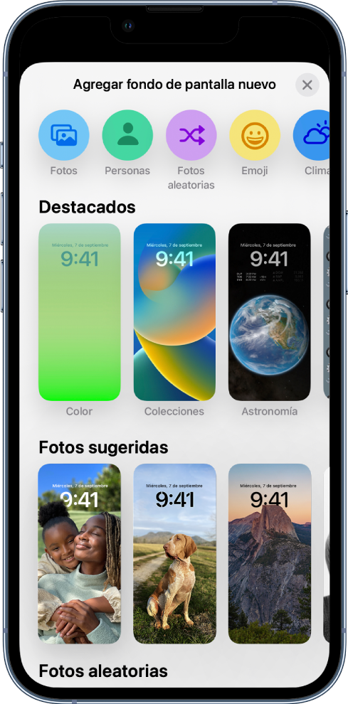 Personalizar la pantalla bloqueada del iPhone - Soporte técnico de Apple