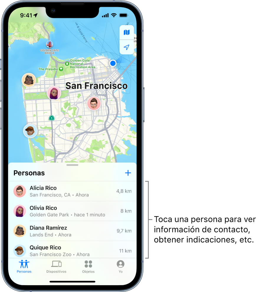 Buscar un amigo en Buscar en el iPhone - Soporte técnico de Apple (ES)
