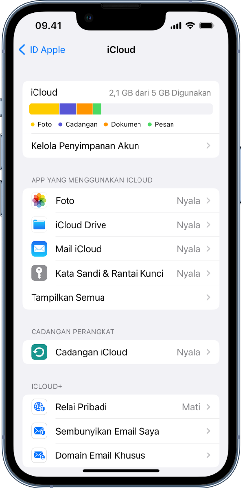 Menggunakan ICloud Di IPhone - Apple Support (ID)