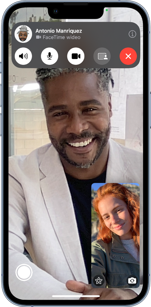 Połączenie FaceTime.