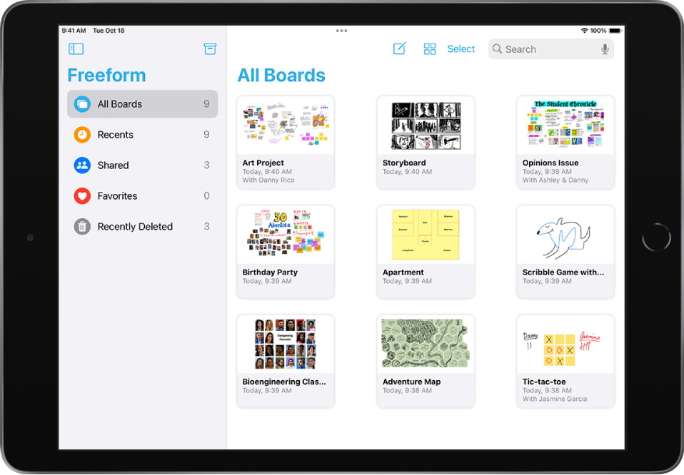 Create a Freeform board on iPad Apple Support