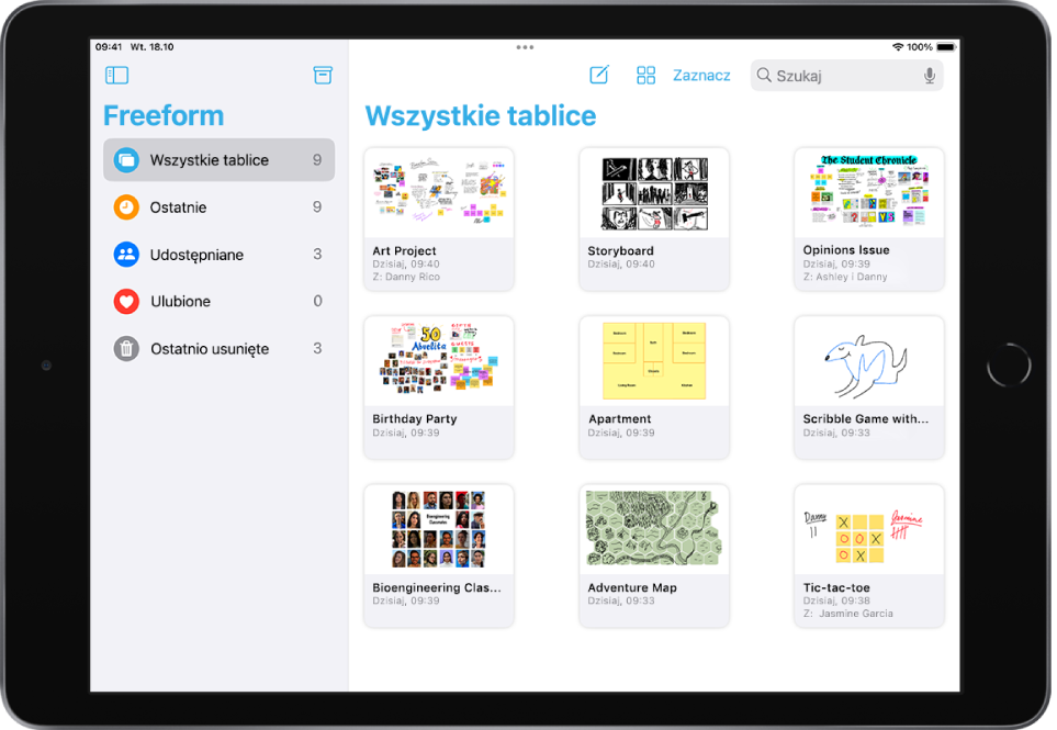 Tworzenie tablicy Freeform na iPadzie - Wsparcie Apple (PL)