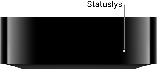 Apple TV med statuslys