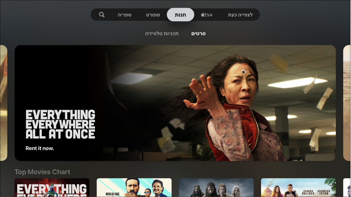 מסך שמציג את ״חנות״