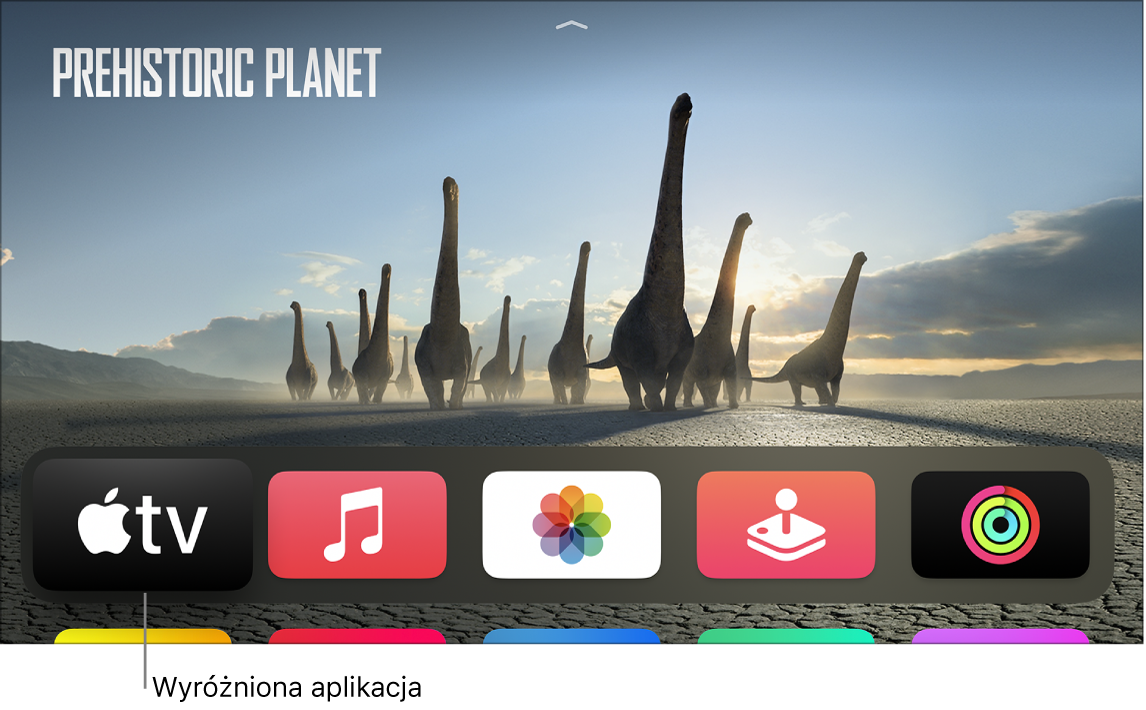 Ekran początkowy Apple TV