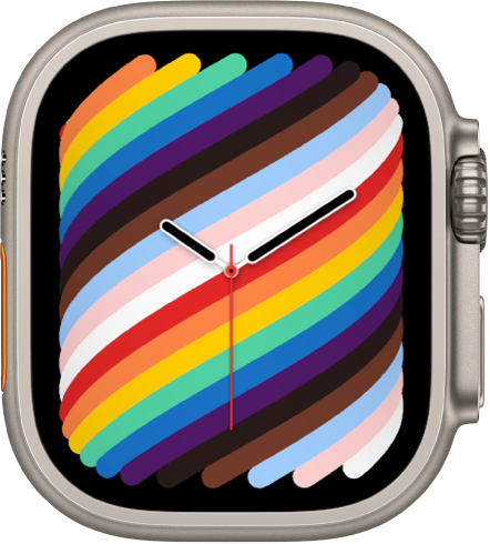 The Pride Woven watch face using the full-screen style.