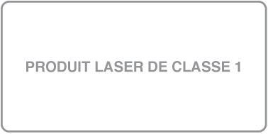 Le symbole de produit laser de classe 1