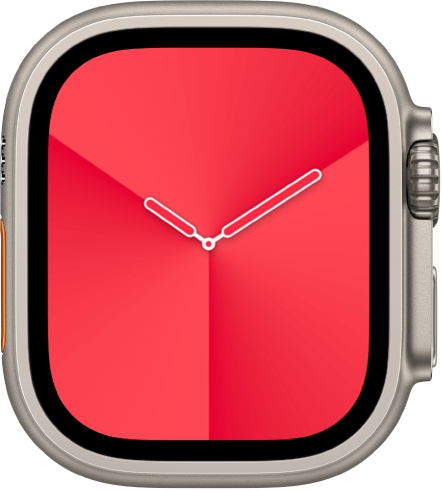 Laikrodžio ciferblatas „Gradient“: galite keisti ciferblato spalvą ir laiko skalę.