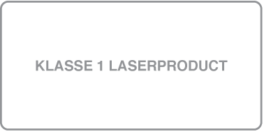 Symbool van een klasse 1 laserproduct