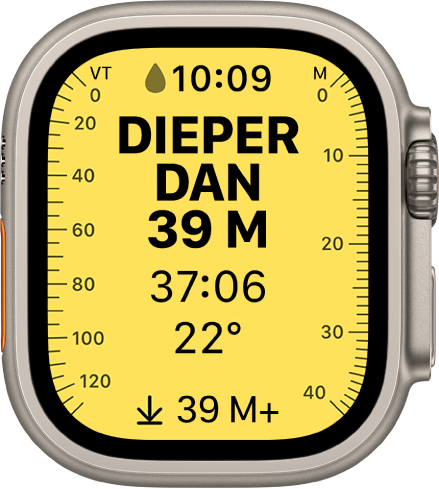 functie Activeren solo De temperatuur, duur en diepte onder water meten op de Apple Watch Ultra -  Apple Support (BE)