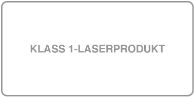 symbolen för klass 1-laserprodukt
