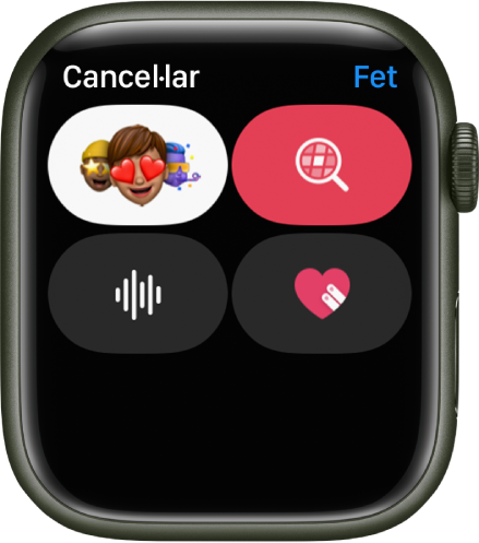 Pantalla de missatges amb el botó “Apple Cash” i els botons Memoji, Imatge, Àudio i “Digital Touch”.