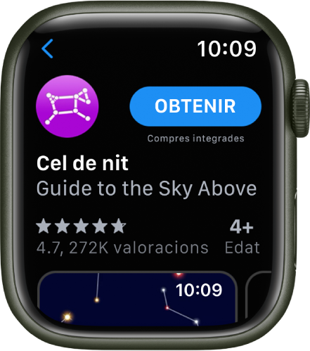 Vista d’una app a l’app App Store de l’Apple Watch.