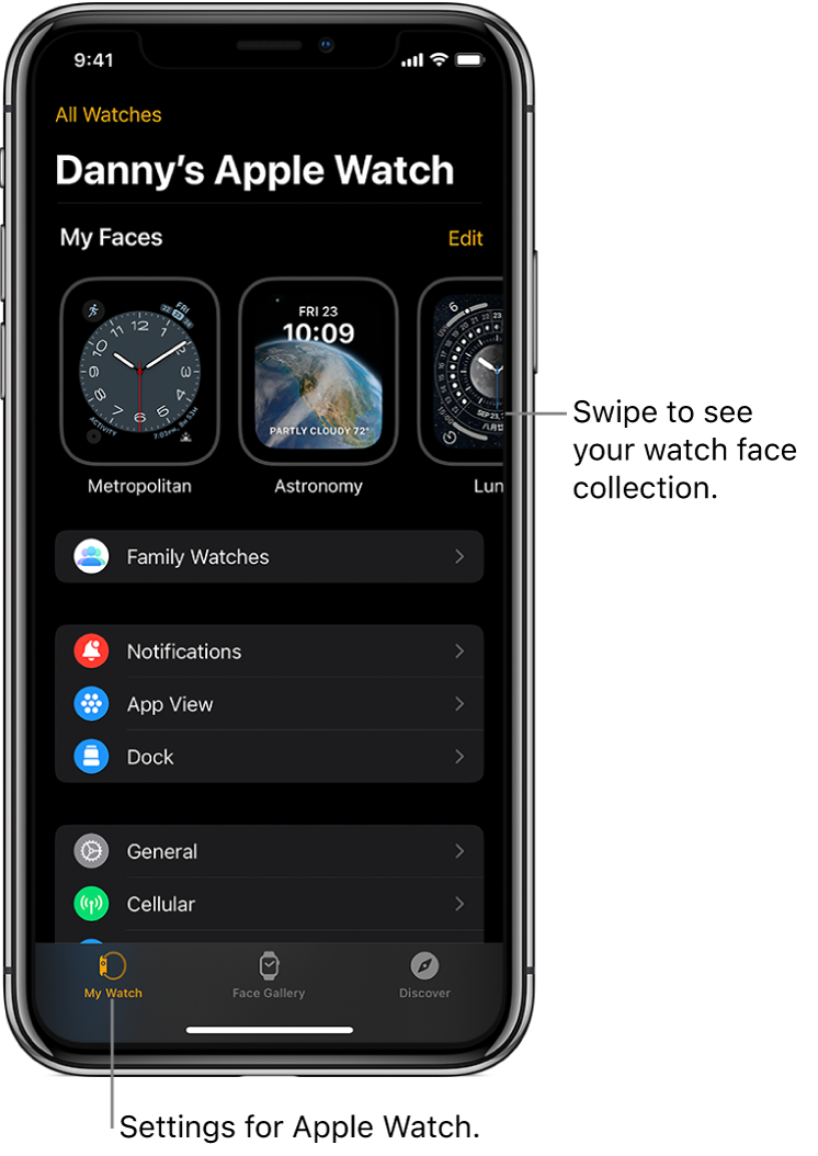 iphone control watch