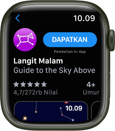 App ditampilkan di App Store di Apple Watch.