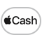 mygtuką „Apple Cash“