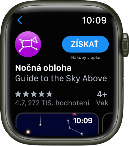 Apka zobrazená v apke App Store na Apple Watch.