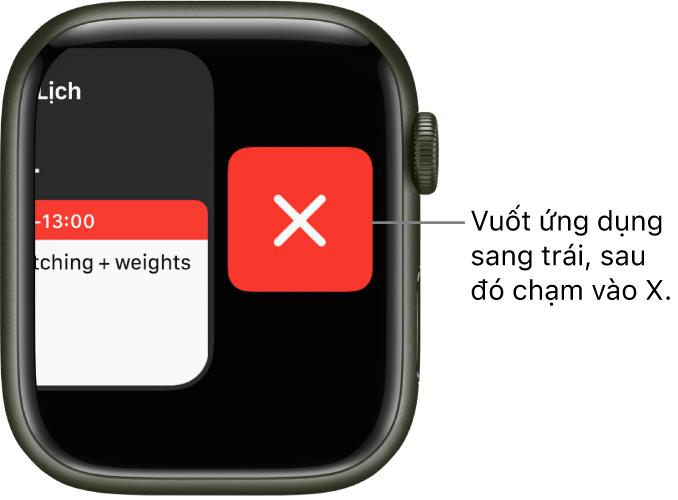 Mở ứng dụng trên Apple Watch