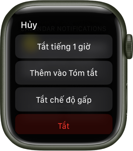 Thay đổi cài đặt thông báo trên Apple Watch