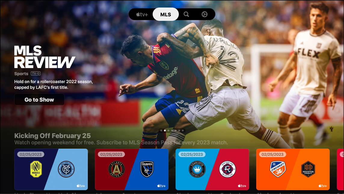 Major League Soccer In The Apple TV+ App - Apple Support (English)