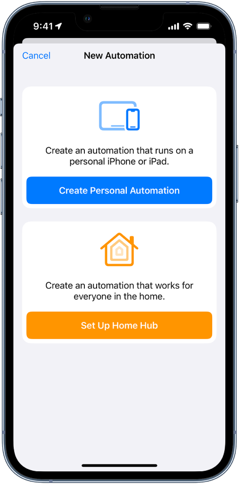 New automation when automation already exists in the Shortcuts app.