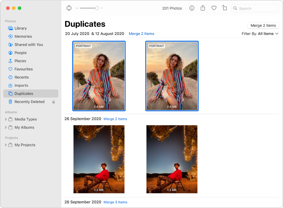 how to find duplicate photos in photos on mac