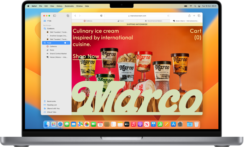 mac safari tab window