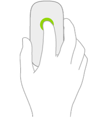 An illustration symbolizing a click on a mouse.