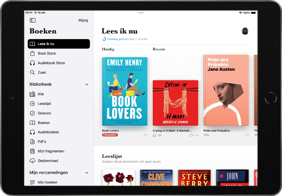 Boeken lezen in de Boeken-app op de iPad - (NL)