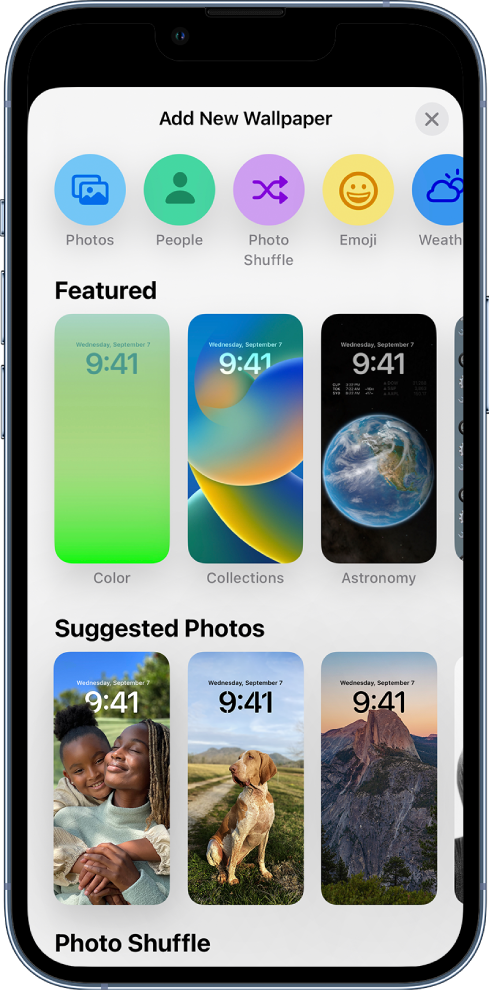 Tạo màn hình khóa tùy chỉnh trên iPhone - Hỗ trợ Apple: \
