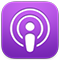 Symbol der App „Podcasts“