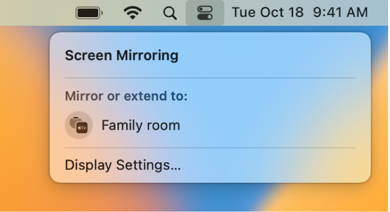 mac screen mirroring apple tv