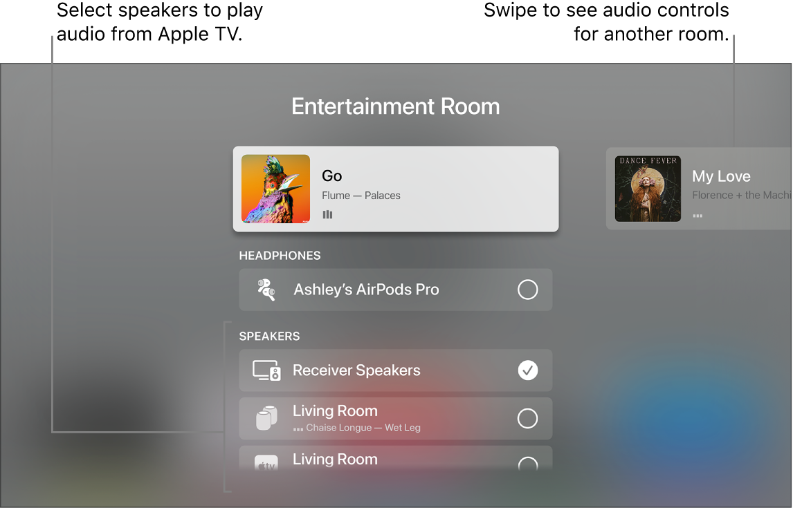 Use Apple TV to play audio throughout your - Apple Support