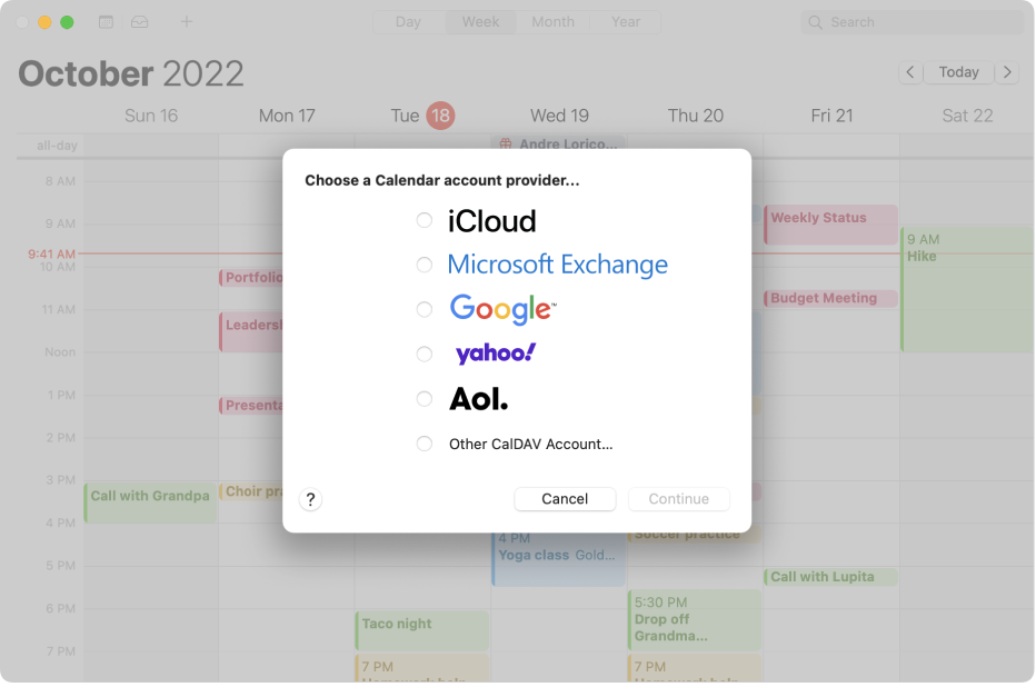 scriptcase calendar user categories