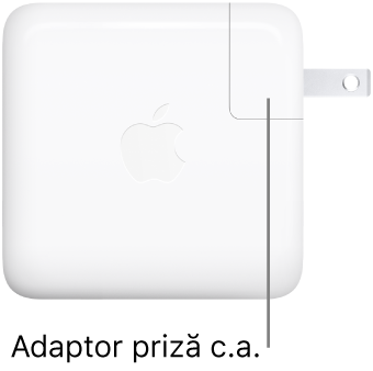 Adaptorul de alimentare USB‑C de 70 W.