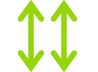 Symbol for bevægelsen rul med to fingre.