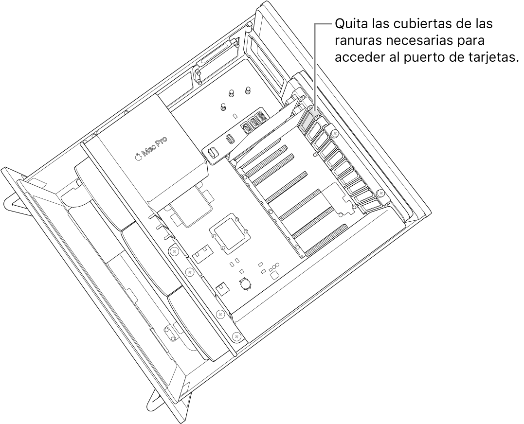 Extrayendo la cubierta de una ranura.