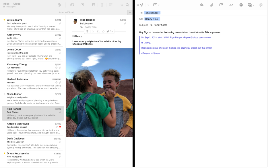 fuld skærm i Mail på Mac - Apple-support (DK)