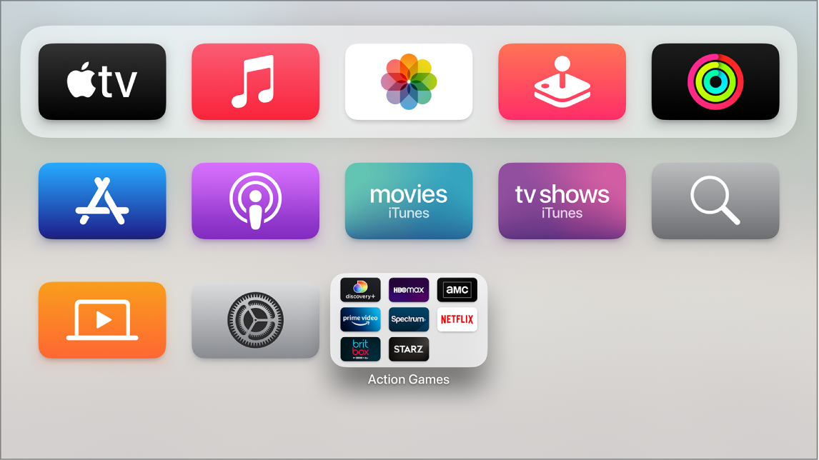 klassisk lindre Junction Customize the Apple TV Home Screen - Apple Support