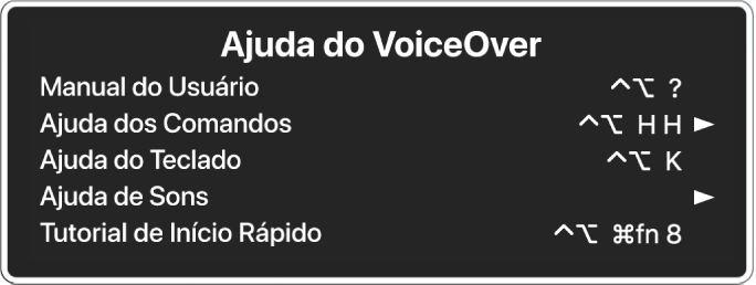 Use o Acesso Total com Teclado para navegar pelo Mac - Suporte da Apple (BR)