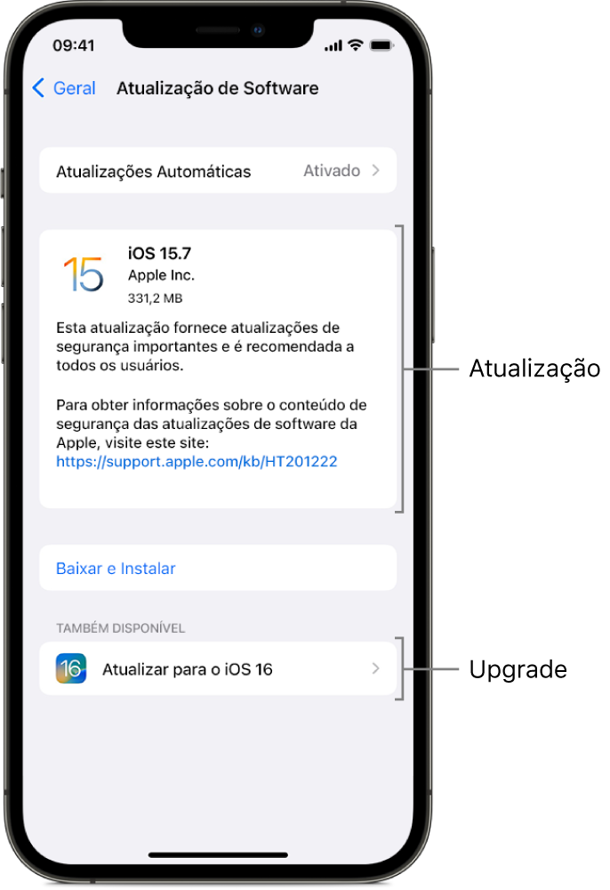 Sobre atualizações de software em dispositivos Apple - Suporte da Apple ...