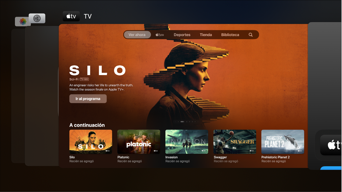 Cambiar rápidamente de una app a otra en el Apple TV Soporte técnico de Apple