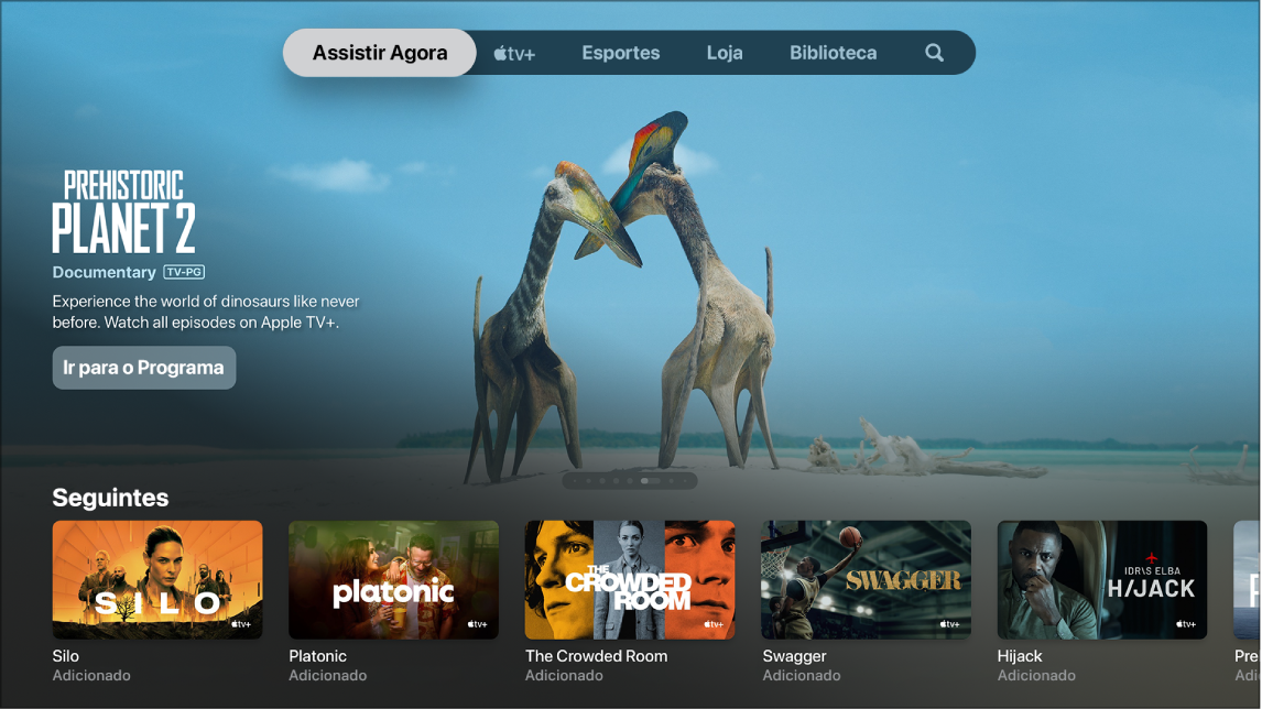 Explore Assistir Agora no app Apple TV do Mac - Suporte da Apple (BR)