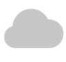 An icon symbolizing cloudy.