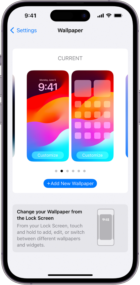 Change the wallpaper on your iPhone - Apple Support